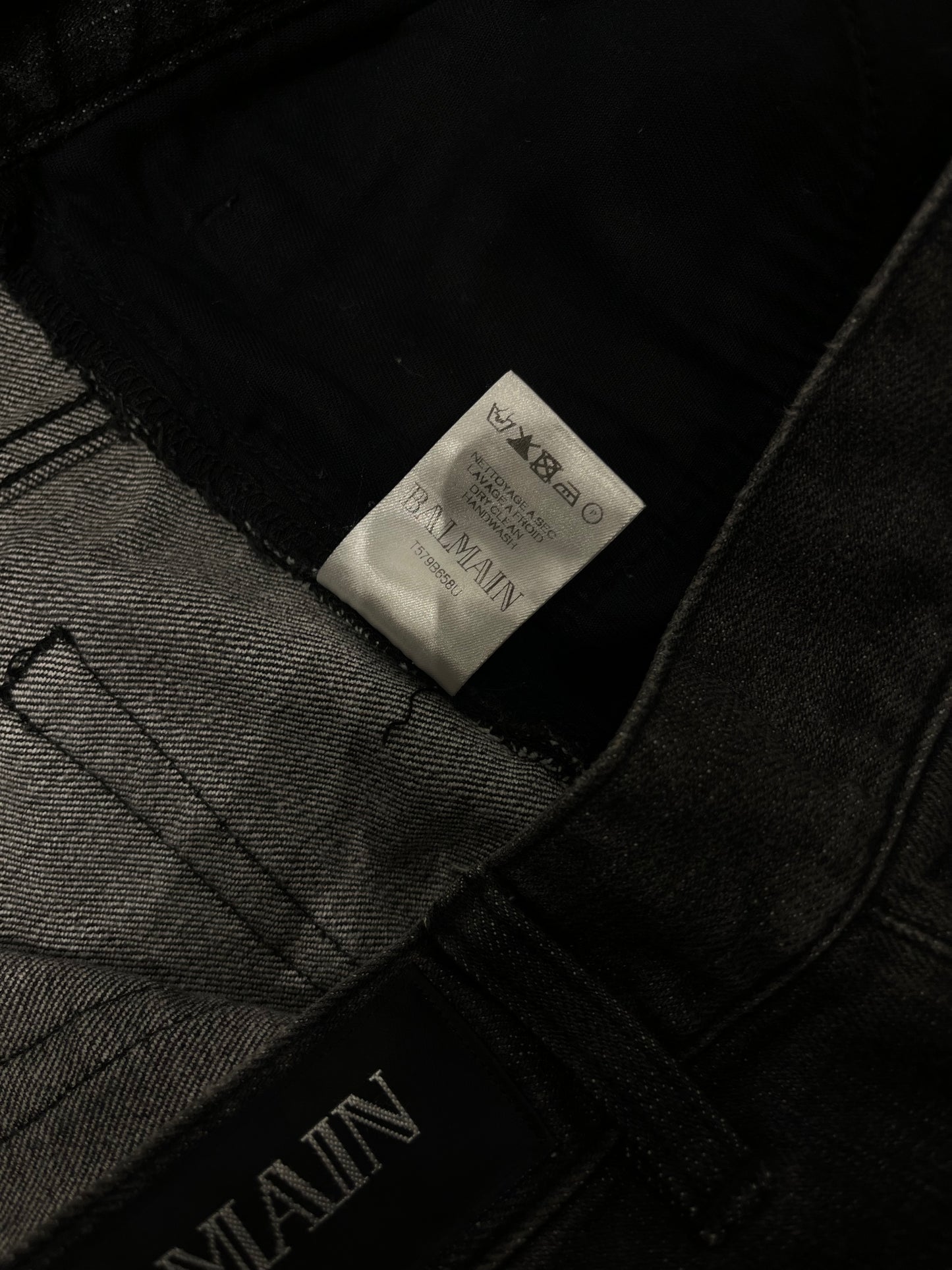 BALMAIN AW13 Distressed Denim