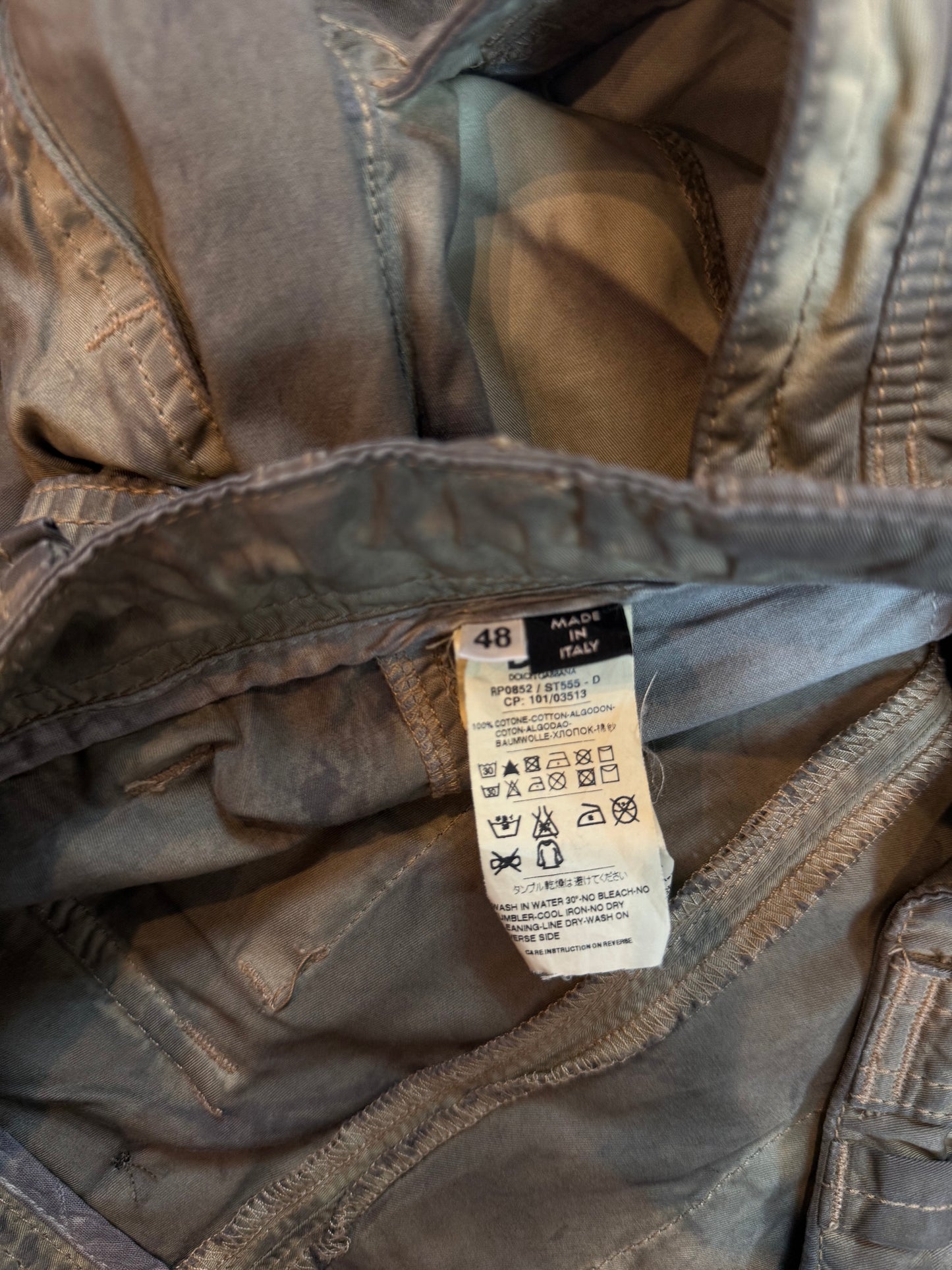 Dolce & Gabbana Dyed Cargo Shorts