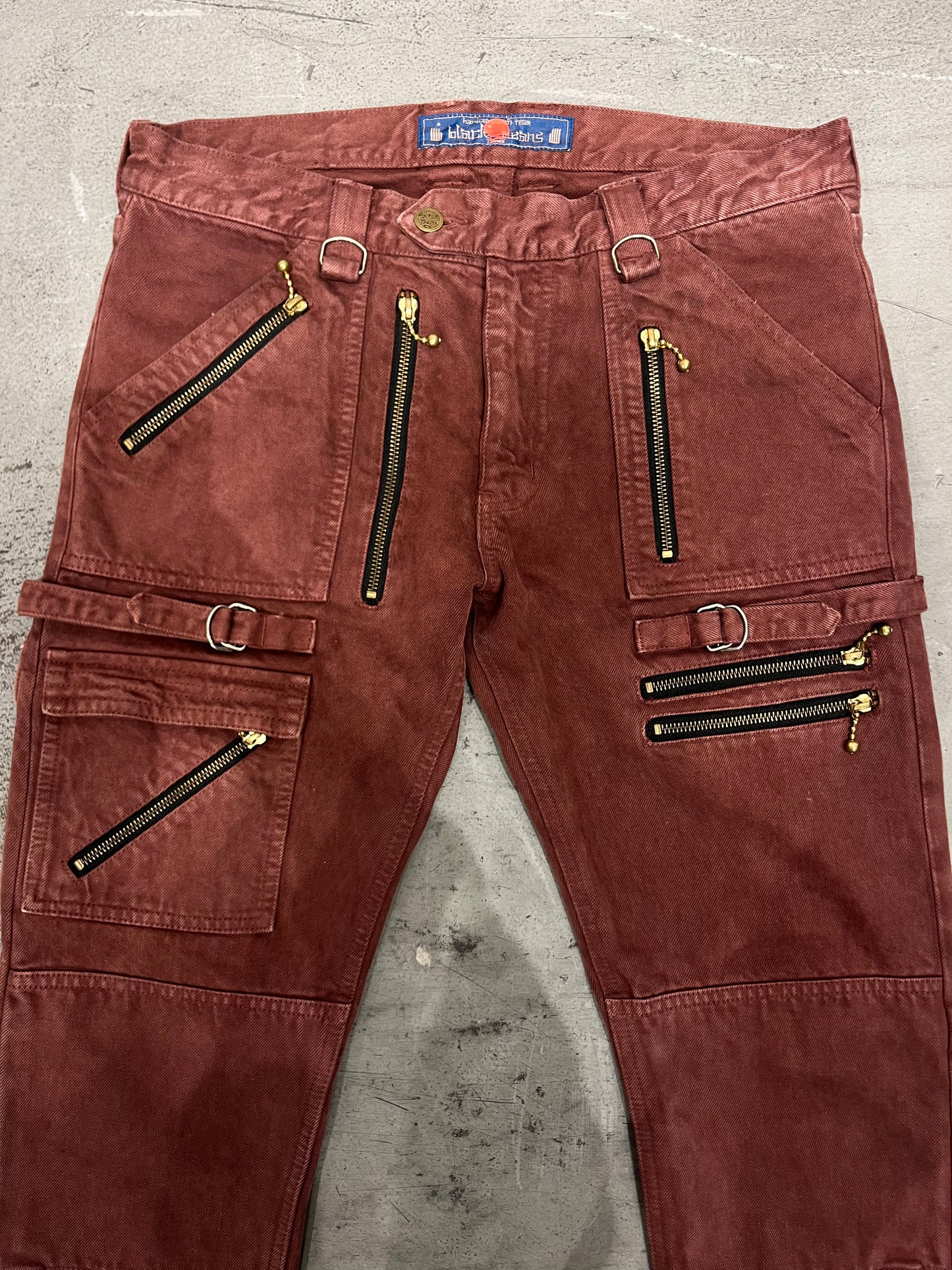 BLACKMEANS 5 Zip Moto Denim