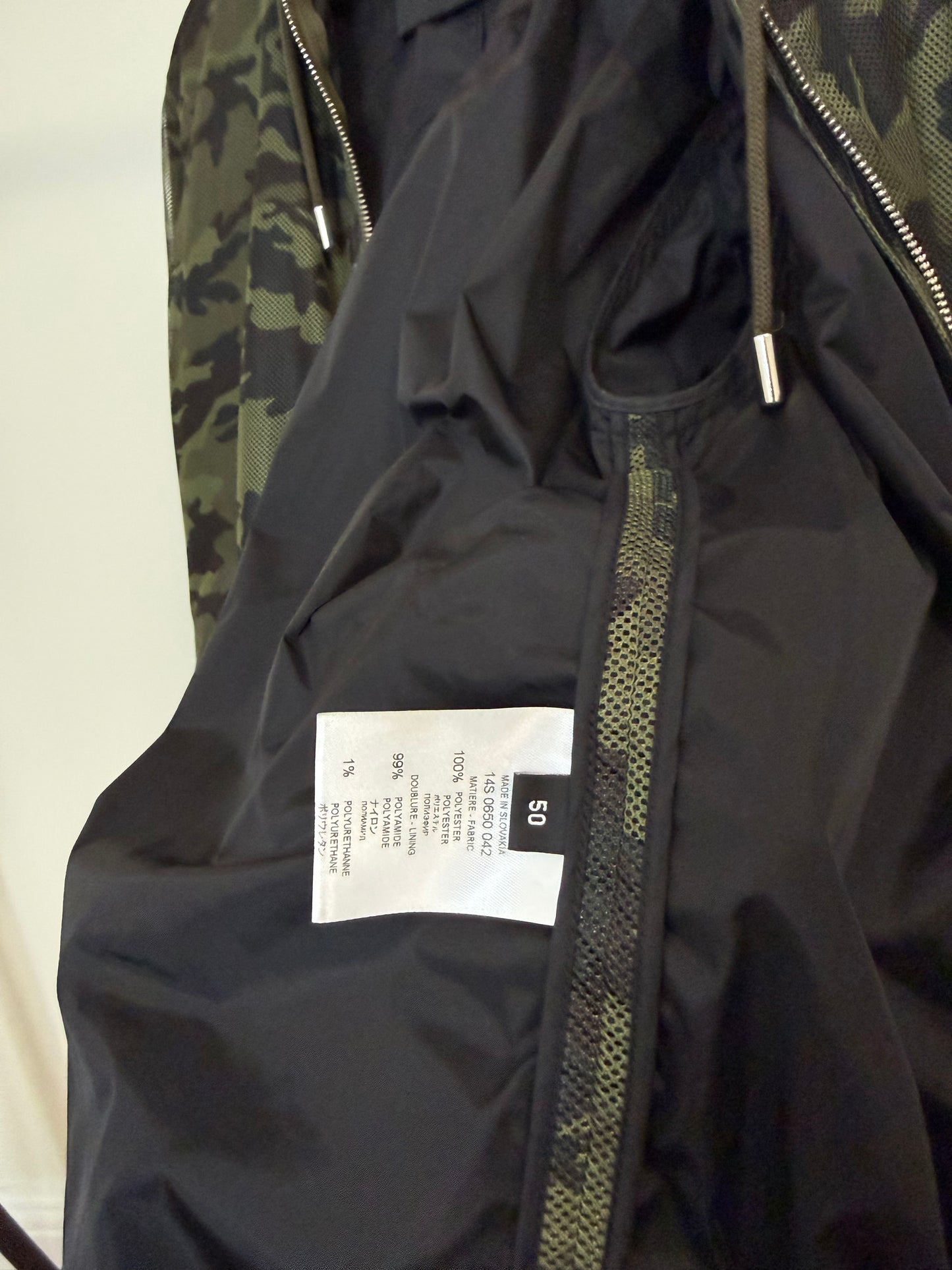 GIVENCHY BY RICCARDO TISCI CAMO MESH JACKET