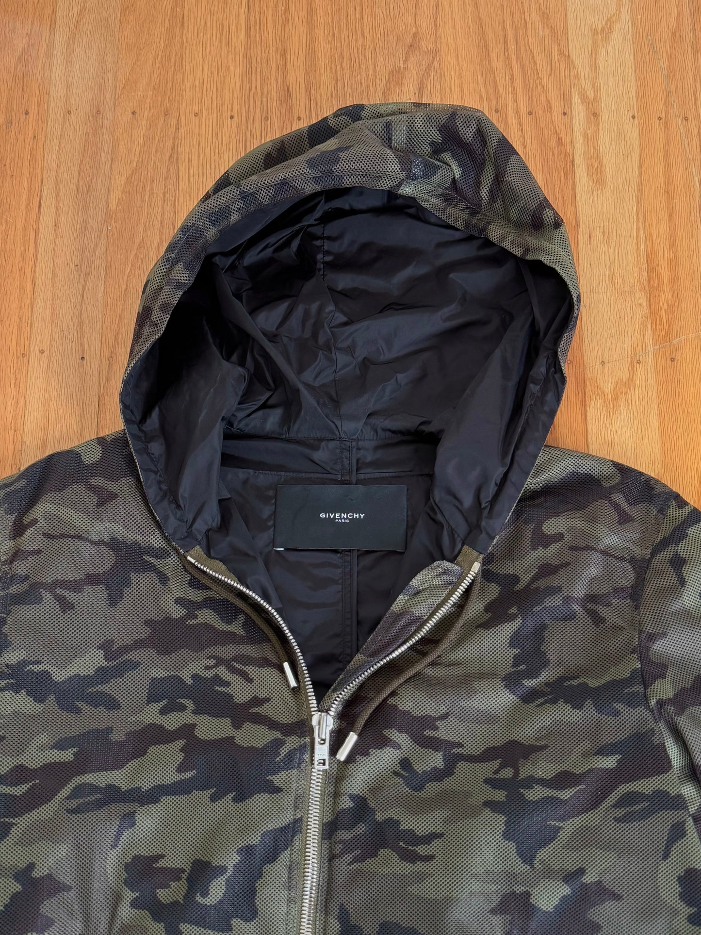 GIVENCHY BY RICCARDO TISCI CAMO MESH JACKET
