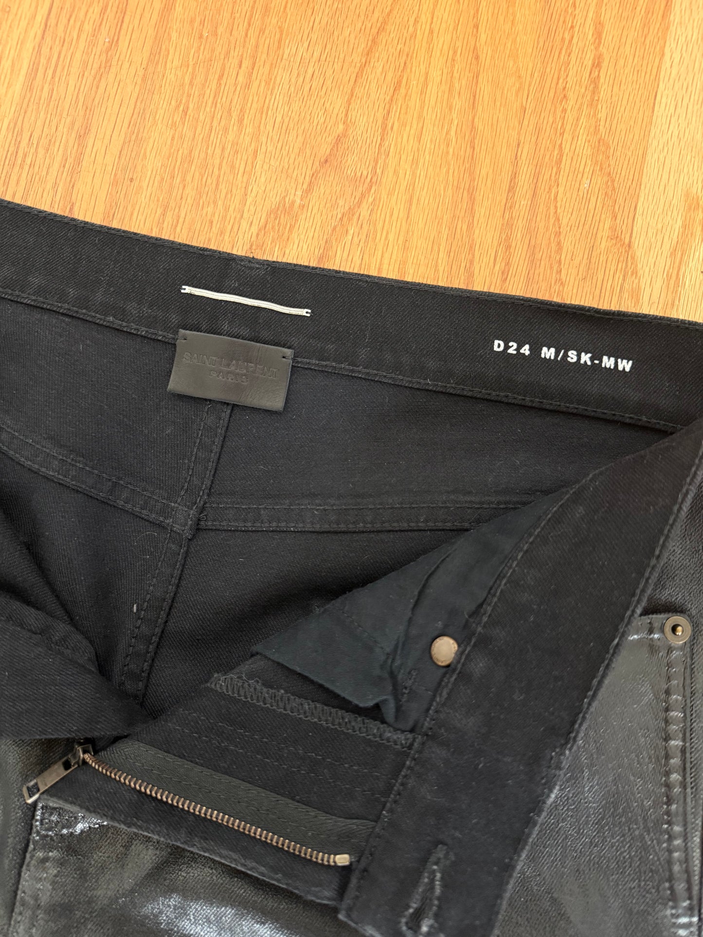 SAINT LAURENT FW20 OIL WAX DENIM