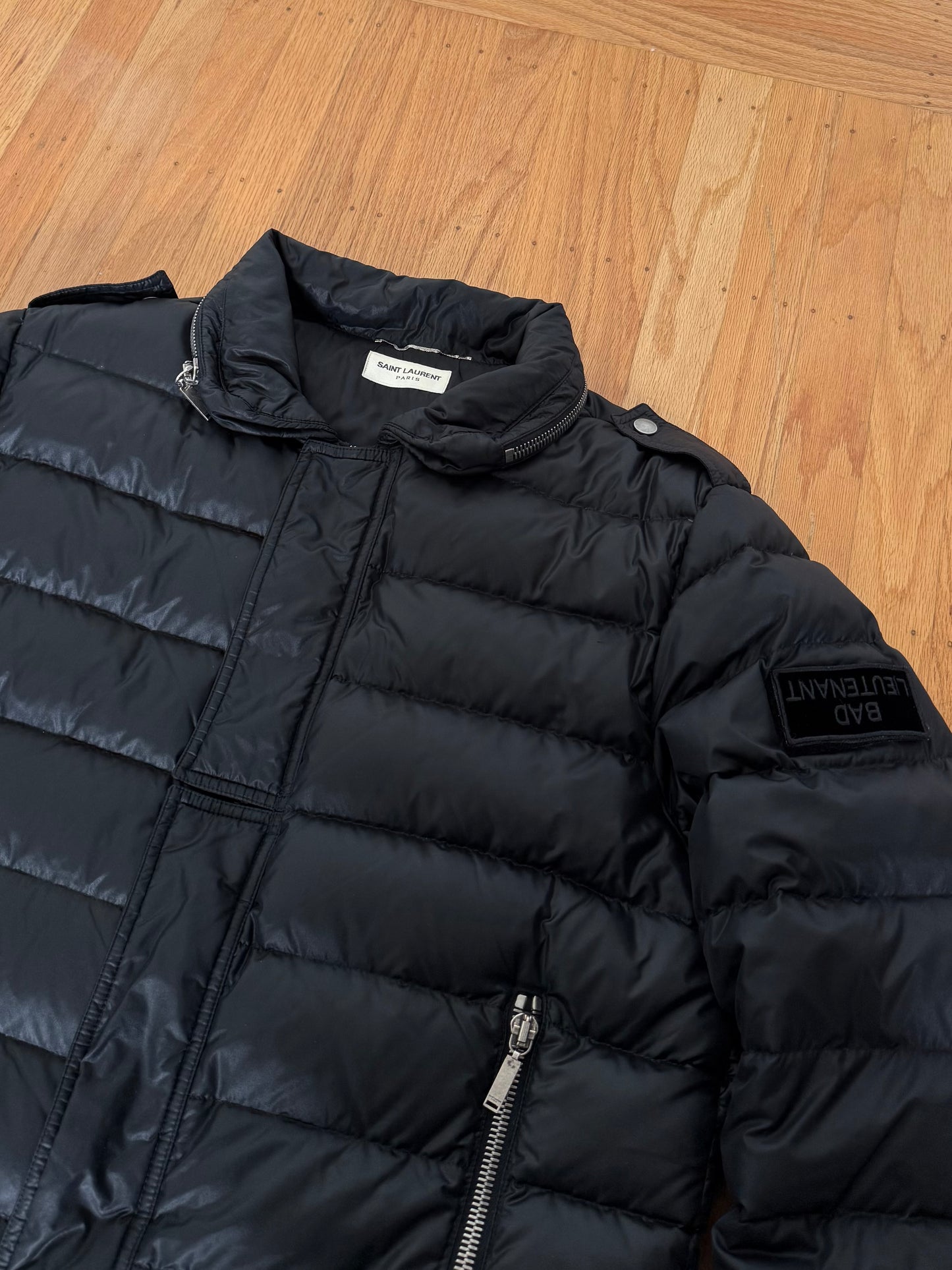 SAINT LAURENT FW17 “Bad Lieutenant” Quilted Down Jacket